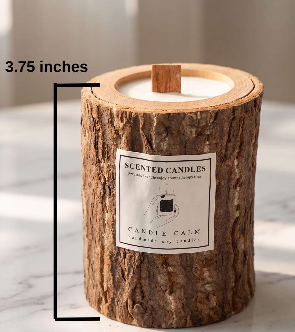 Rustic Western Wooden Candle